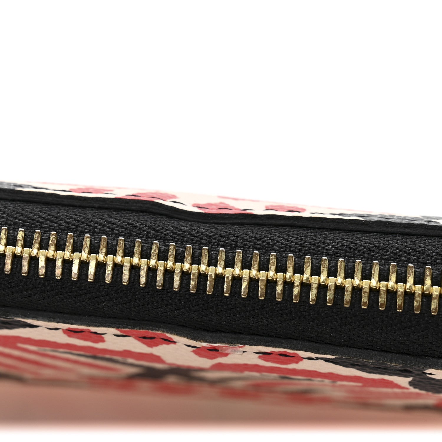 Louis Vuitton Monogram Giant Crafty Zippy Wallet Creme Rouge Black 11 of 11