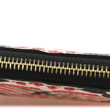 Louis Vuitton Monogram Giant Crafty Zippy Wallet Creme Rouge Black 11 of 11