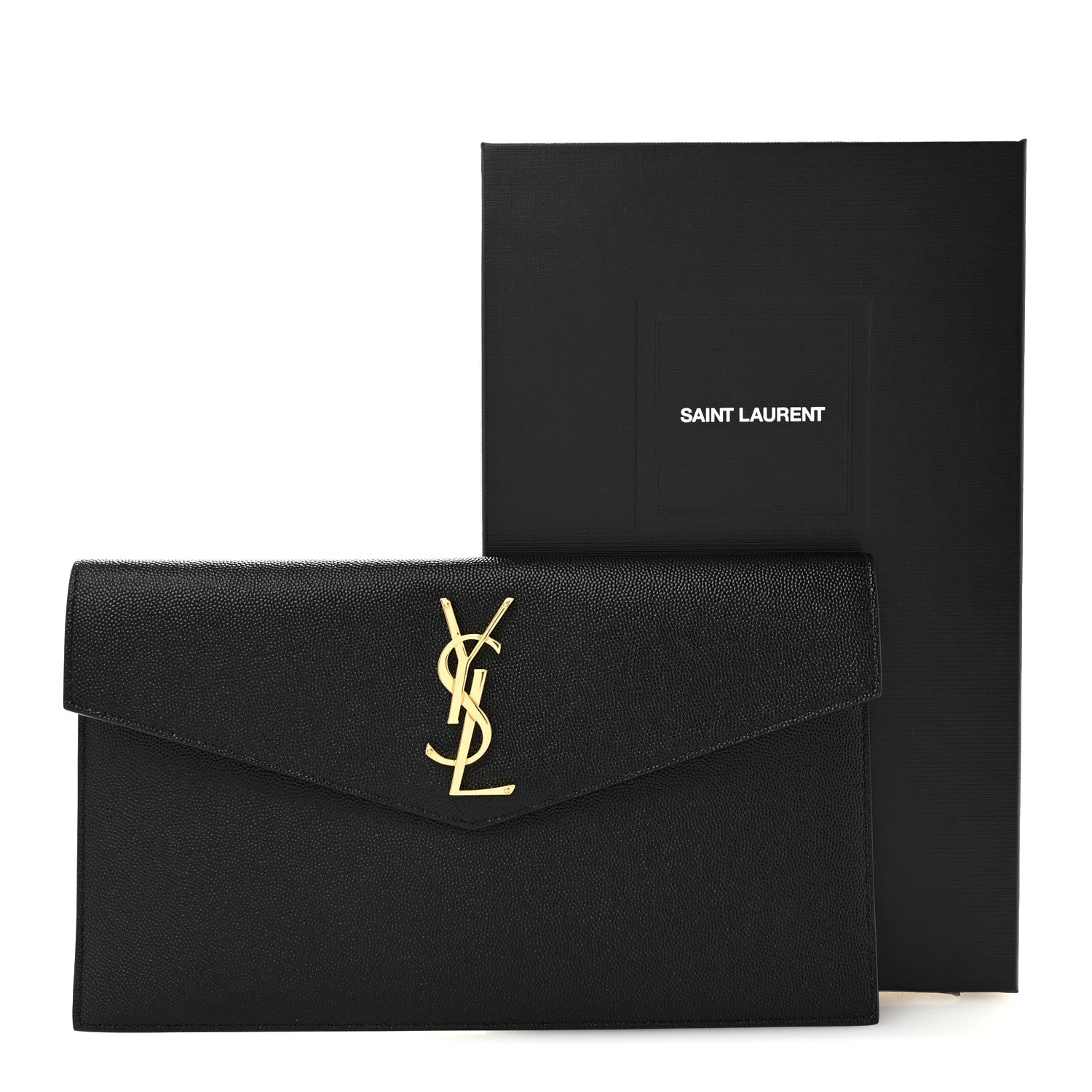 Saint Laurent Grain De Poudre Uptown Pouch Black 8 of 8