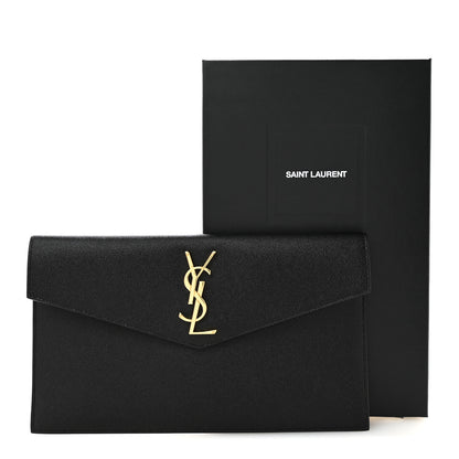 Saint Laurent Grain De Poudre Uptown Pouch Black 8 of 8