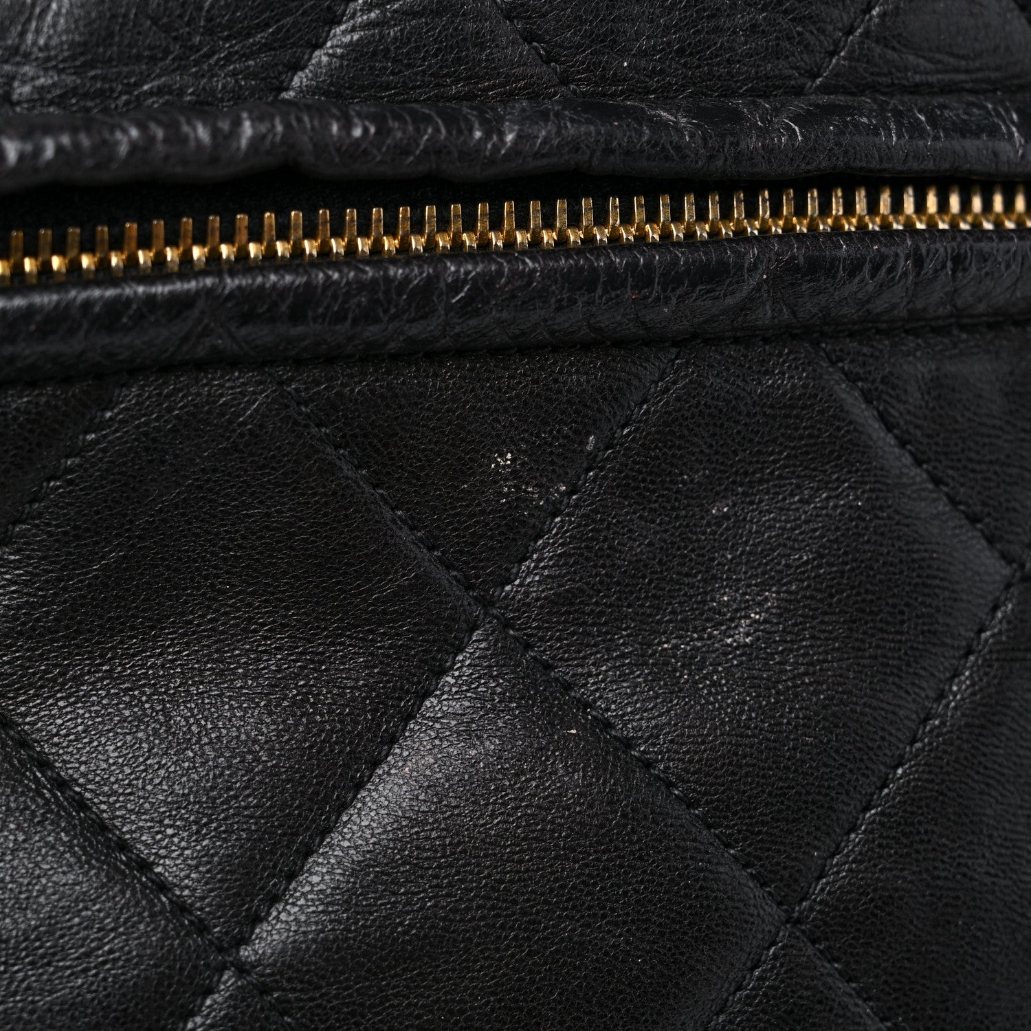 Chanel Lambskin Large Quilted Shopping Tote Black 14 of 15