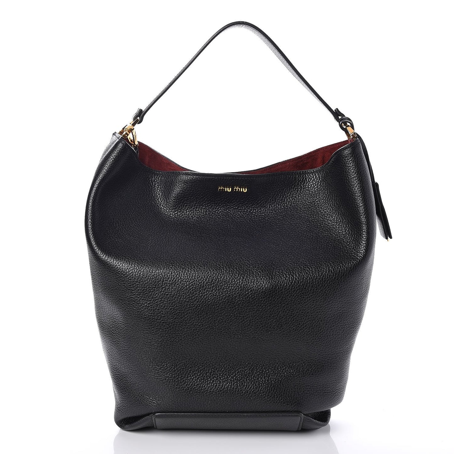 Goatskin Madras Bucket Bag Nero Black Porpora