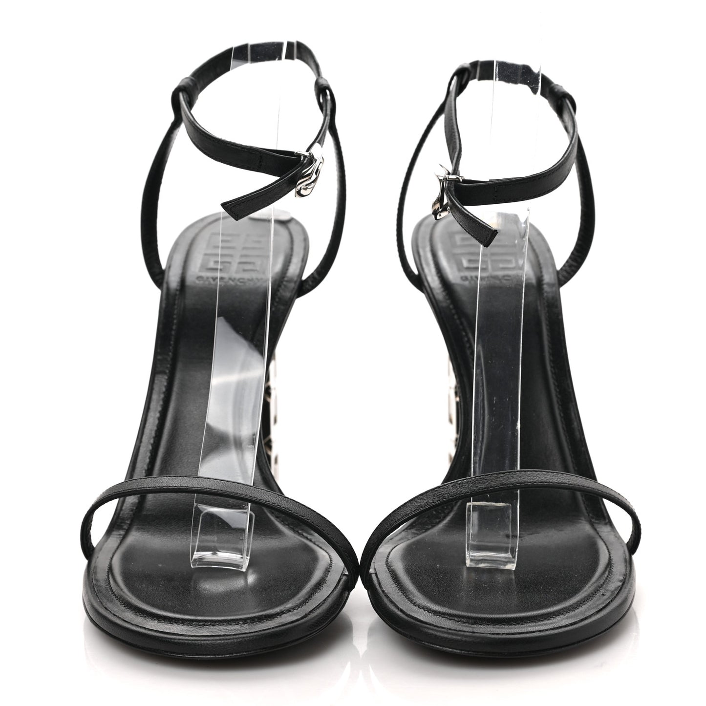 Smooth Nappa G Cube 105mm Sandals 40 Black
