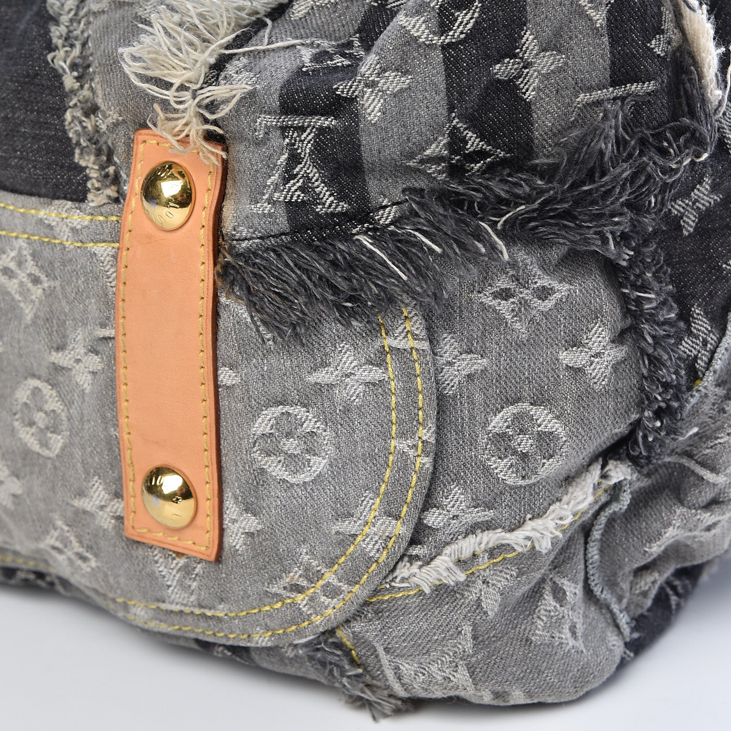 Louis Vuitton Denim Patchwork Bowly Black 9 of 9