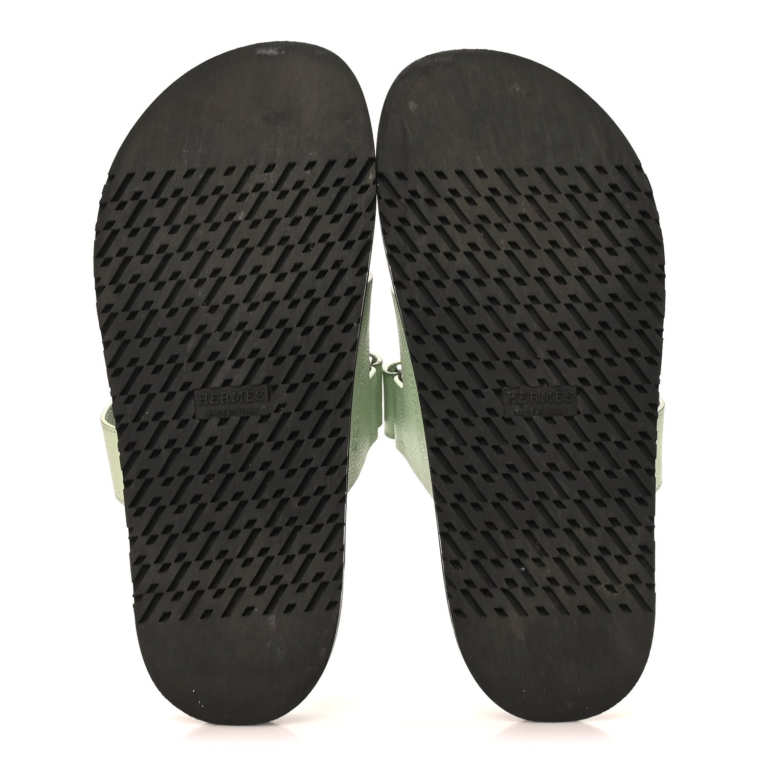 Hermes Epsom Womens Chypre Sandals 37 Vert Jade 6 of 10