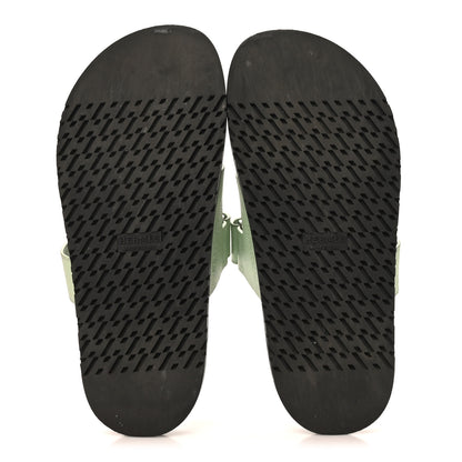 Hermes Epsom Womens Chypre Sandals 37 Vert Jade 6 of 10