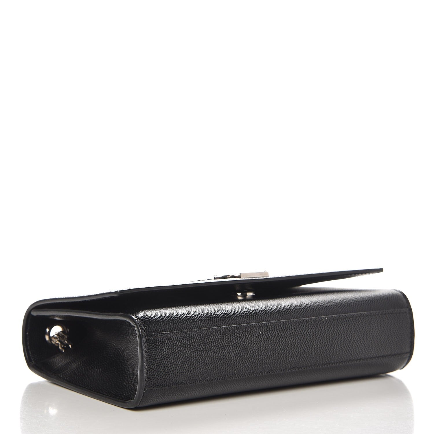 Saint Laurent Grain De Poudre Small Monogram Kate Satchel Black 4 of 7