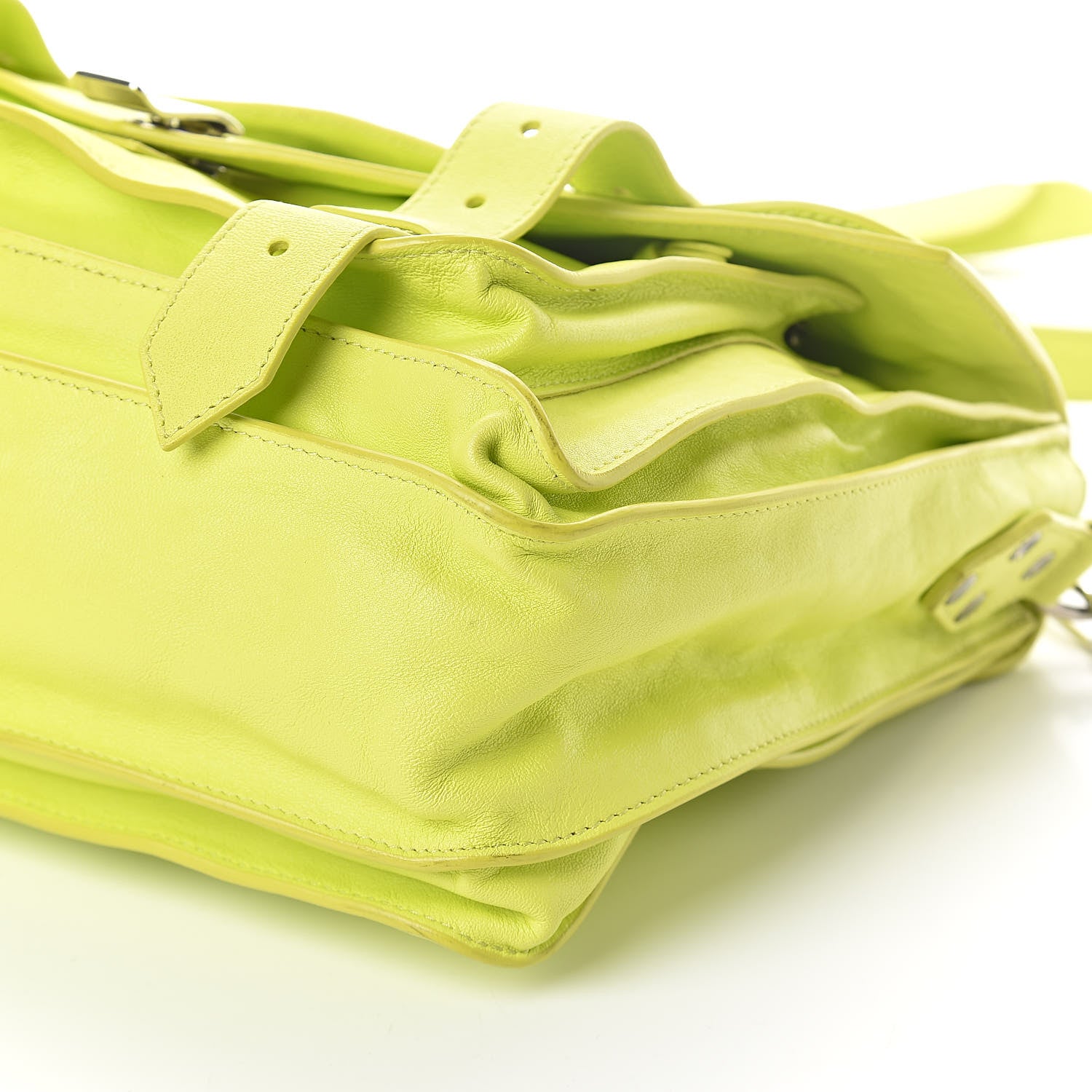Proenza Schouler Lambskin Medium PS1 Satchel Sulfur 9 of 9