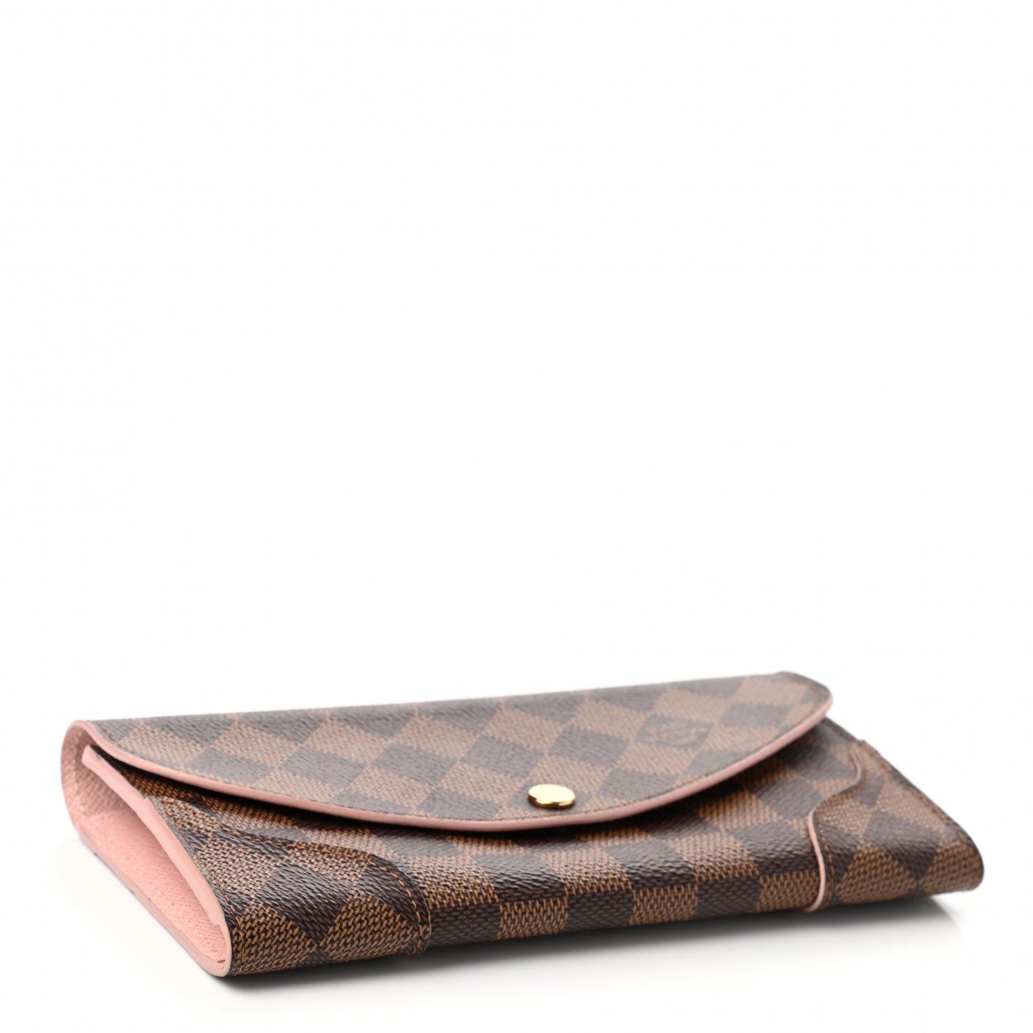 Louis Vuitton Damier Ebene Caissa Wallet Rose Ballerine 4 of 7