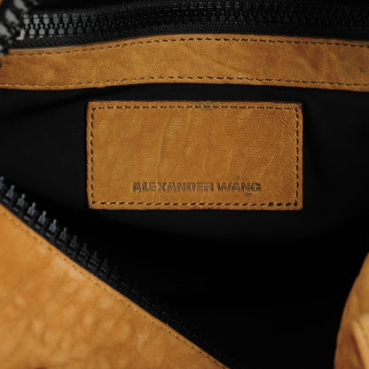 Alexander Wang Suede Rocco Mustard Matte Black Hardware 6 of 8