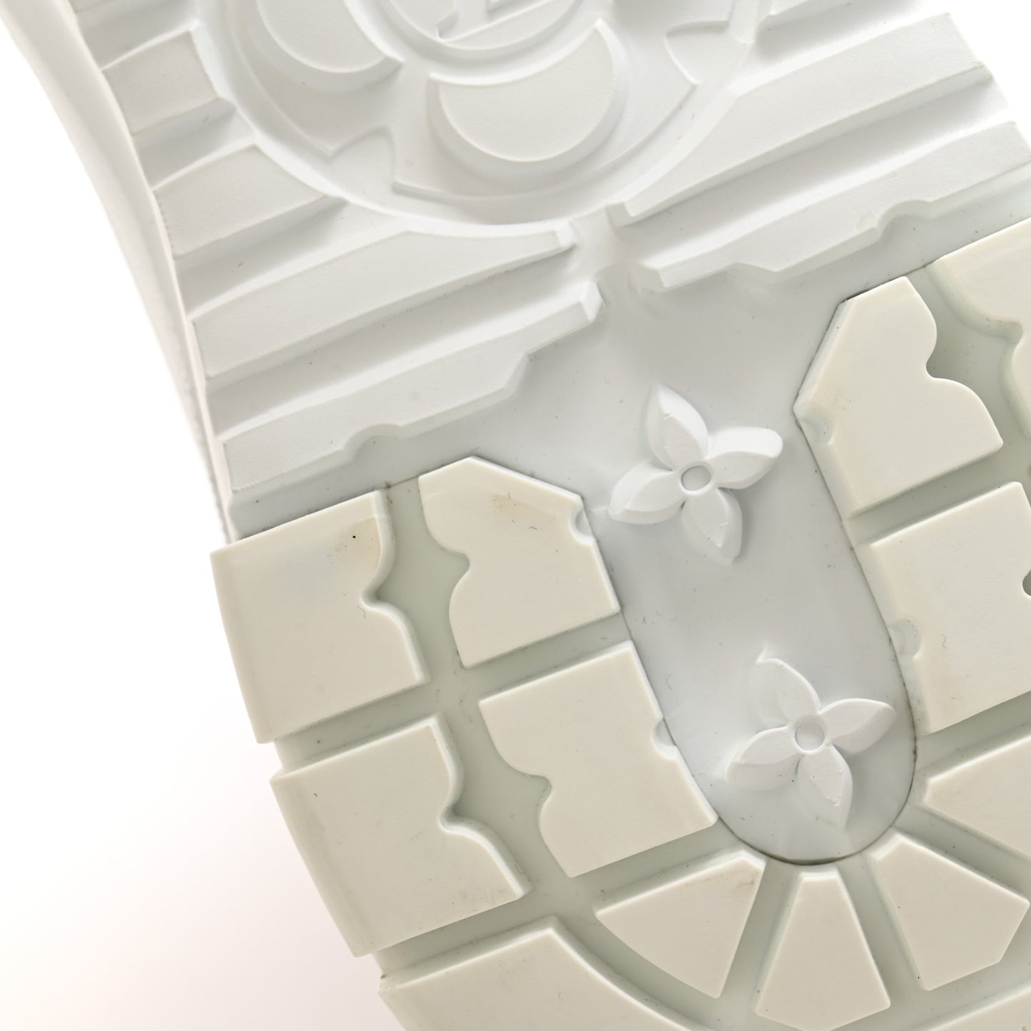 Canvas Monogram LV Squad Sneaker Boots 36.5 White Pink