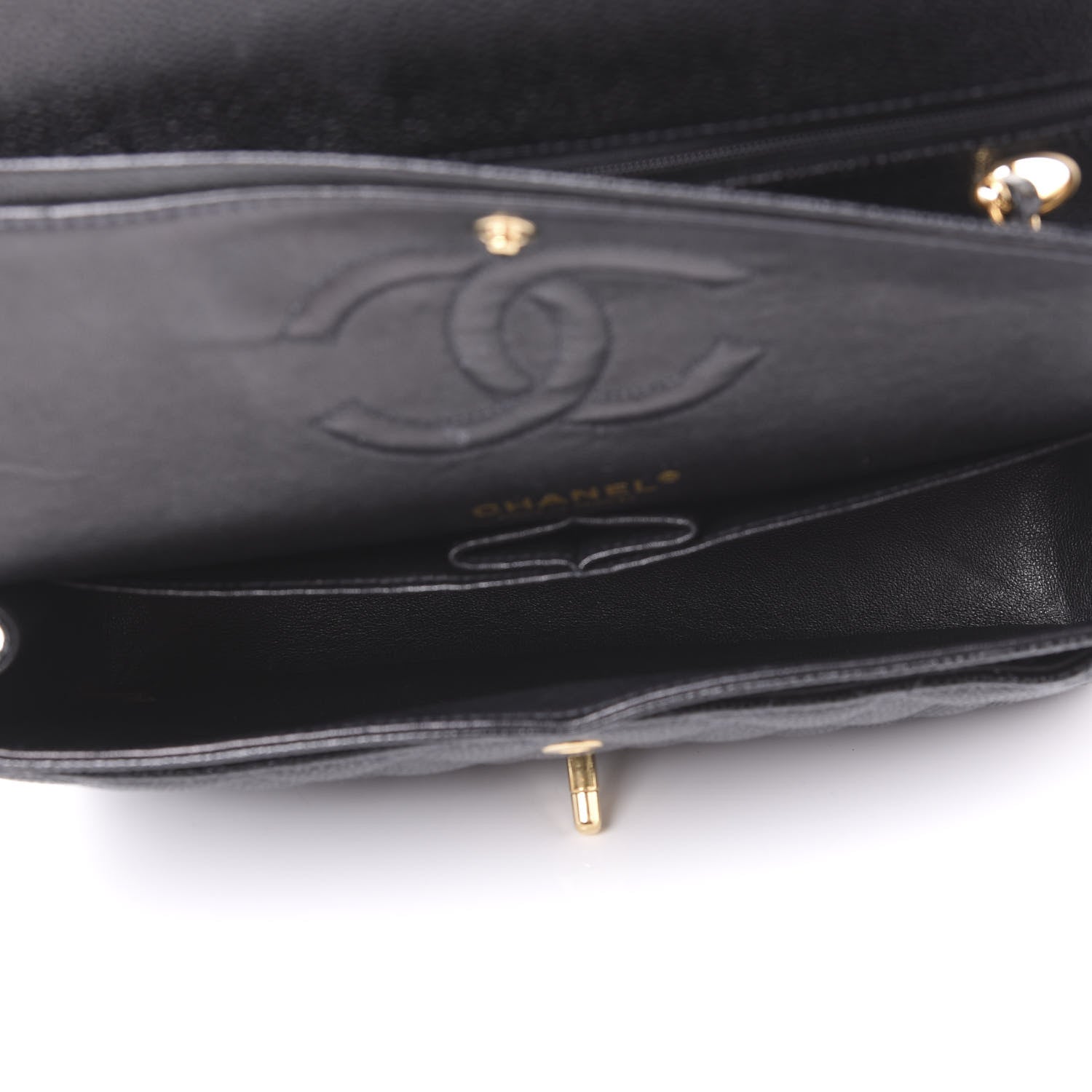 Chanel Caviar Quilted Medium Double Flap Black 4 of 10