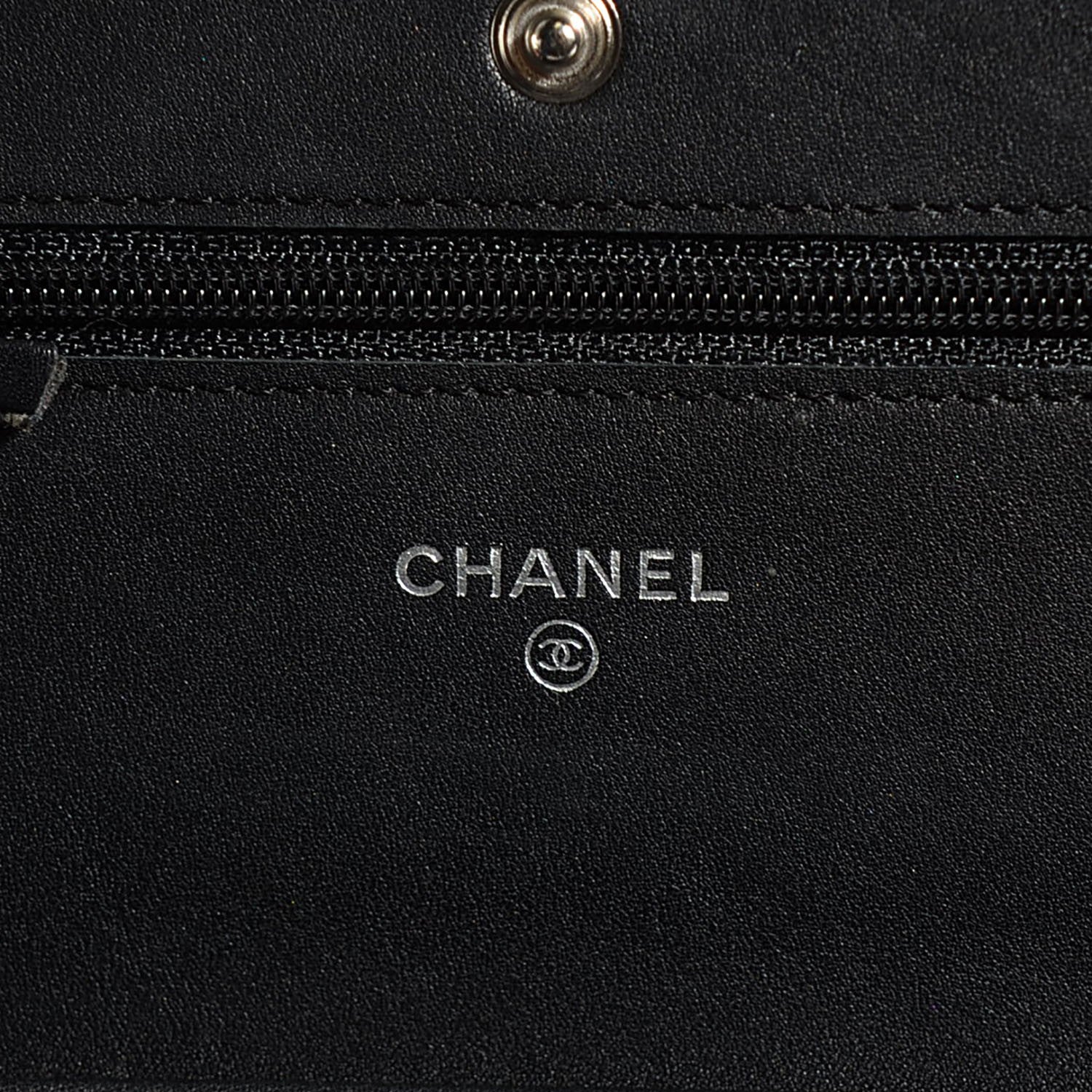 Chanel Caviar Timeless CC Wallet on Chain WOC Black 6 of 8
