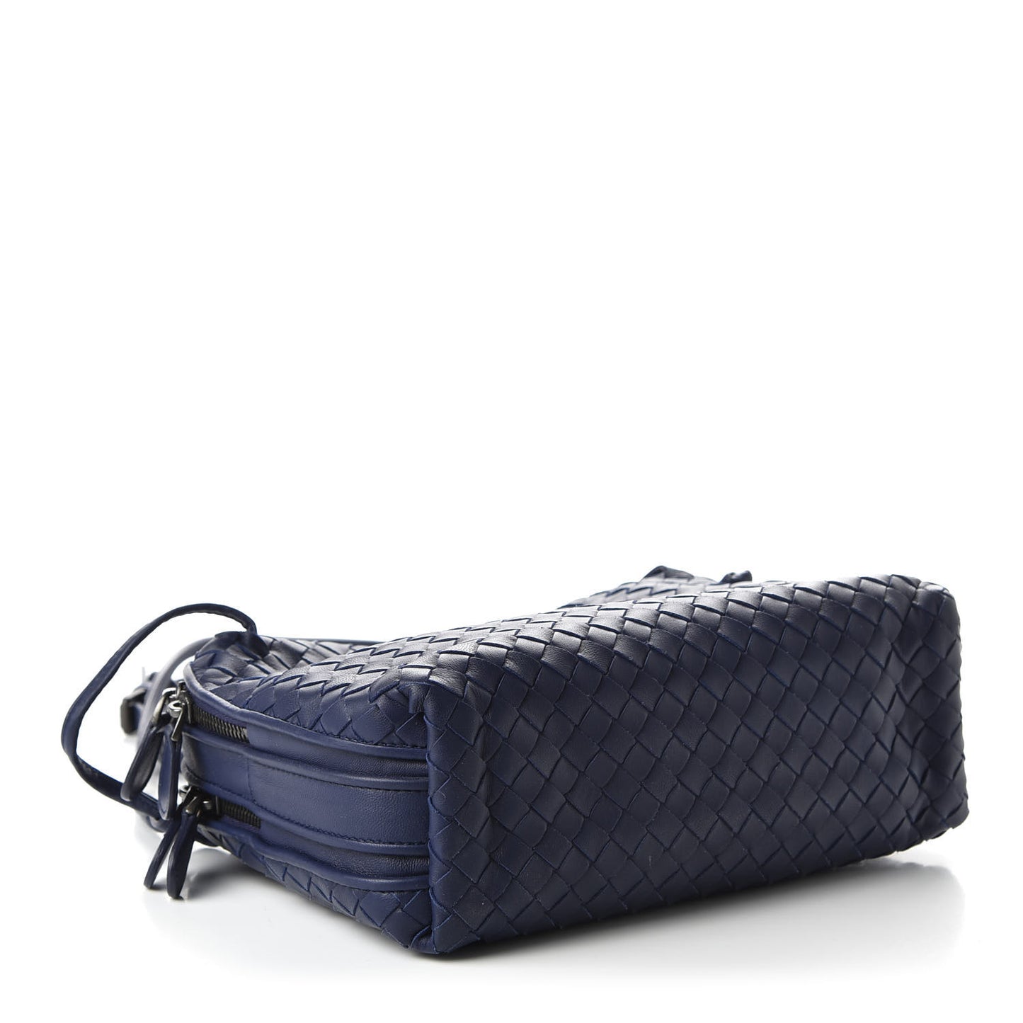 Nappa Intrecciato Pillow Crossbody Messenger Atlantic