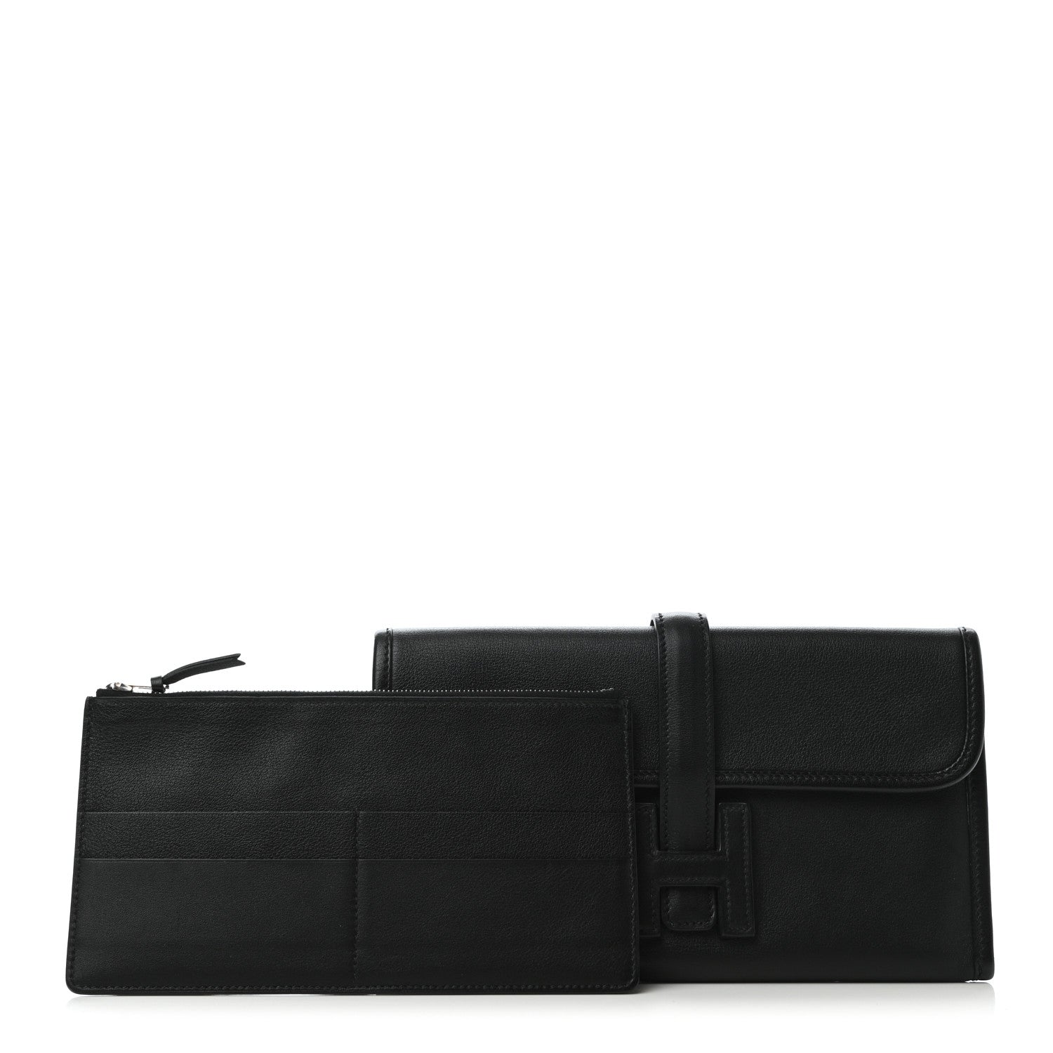 Hermes Swift Jige Duo Clutch Black 3 of 7