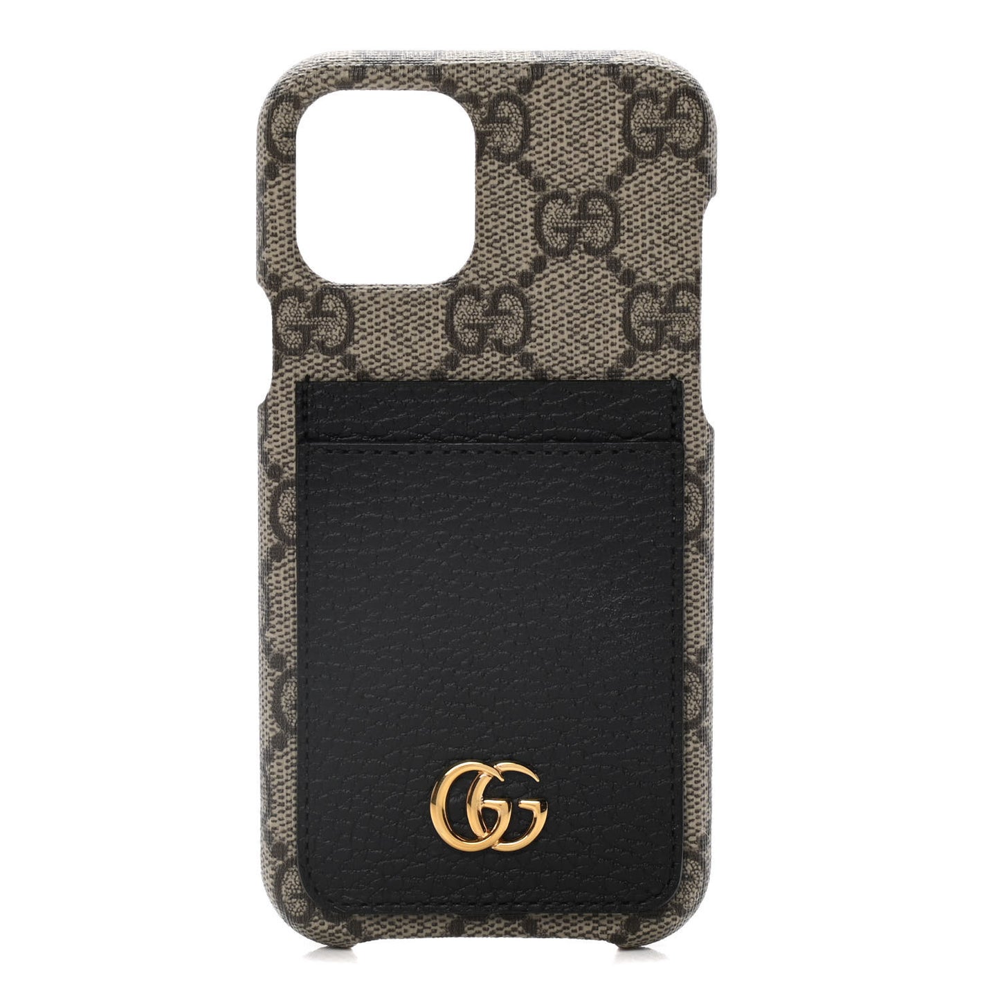 GG Supreme Monogram Marmont iPhone 12/12 Pro Case Black