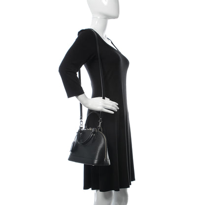 Louis Vuitton Epi Alma BB Black 2 of 7