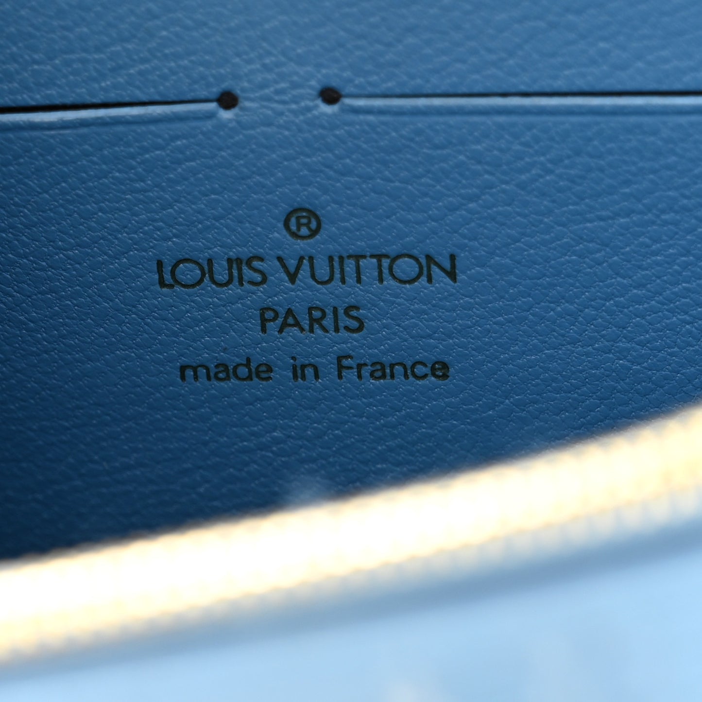 Crocodile Twist Chain Wallet Bleuet