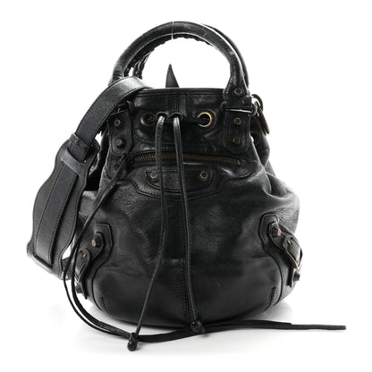 Balenciaga Agneau Classic Hardware Mini Pompon Dark Night 1 of 11