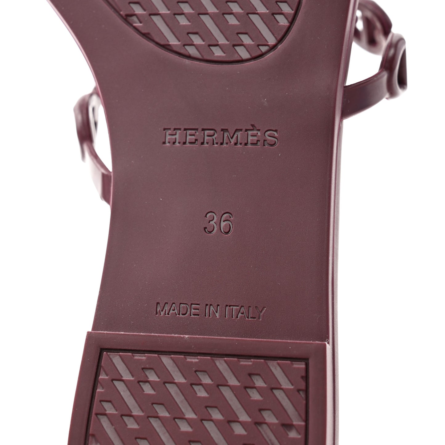 TPU Rivage Sandals 36 Bordeaux