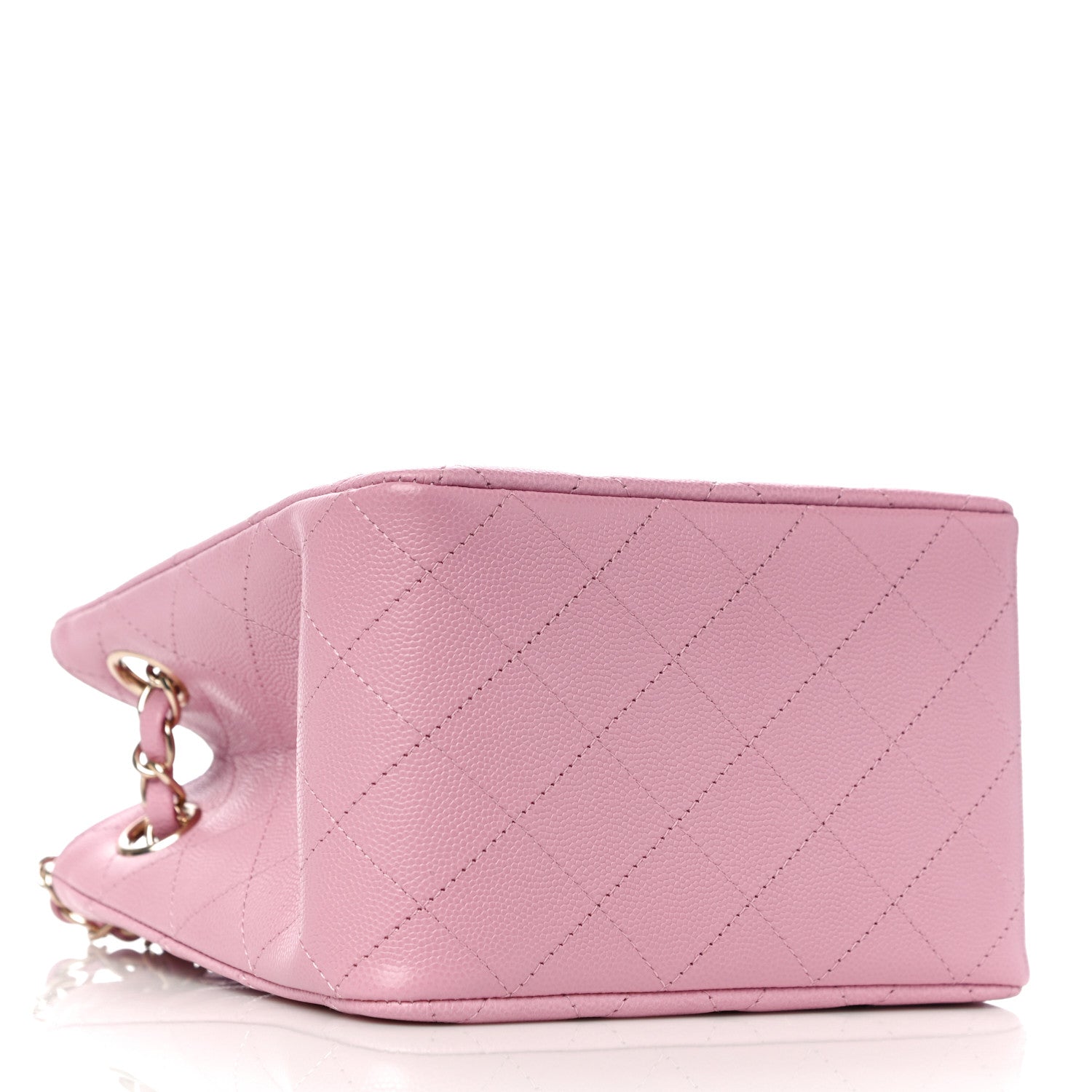 Chanel Caviar Quilted Mini Bucket Bag Pink 3 of 10