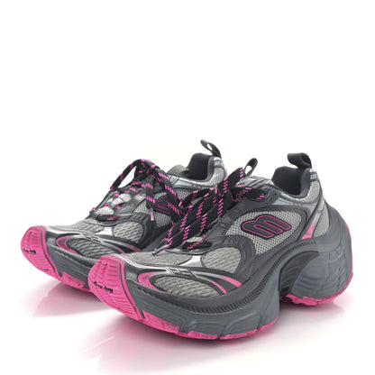 Balenciaga Mesh TPU Worn Out Effect Womens 10XL Sneakers 40 Grey Pink Black 3 of 8