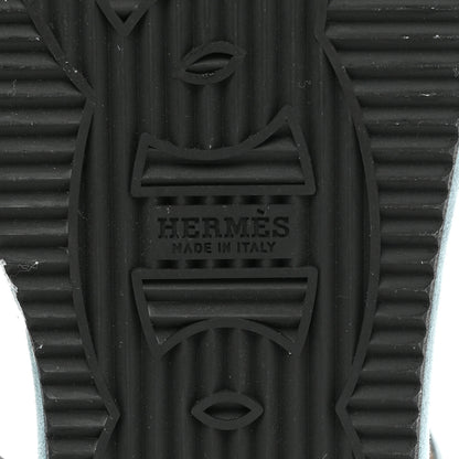 Hermes Nappa Gipsy Sandals 38 Vert D'eau 6 of 12