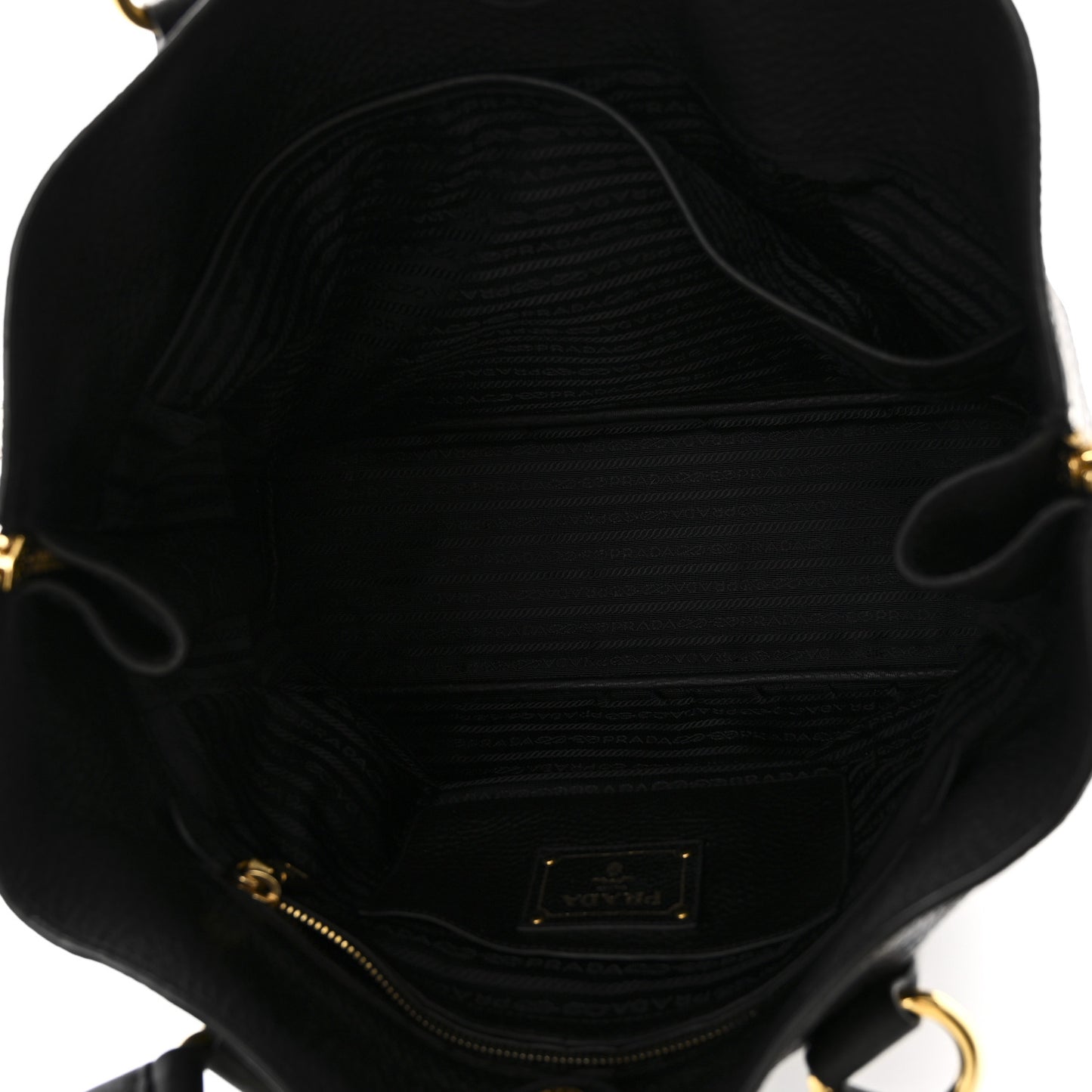 Vitello Daino Side Pocket Tote Black