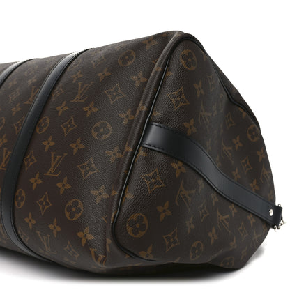 Louis Vuitton Monogram Macassar Keepall Bandouliere 45 8 of 8