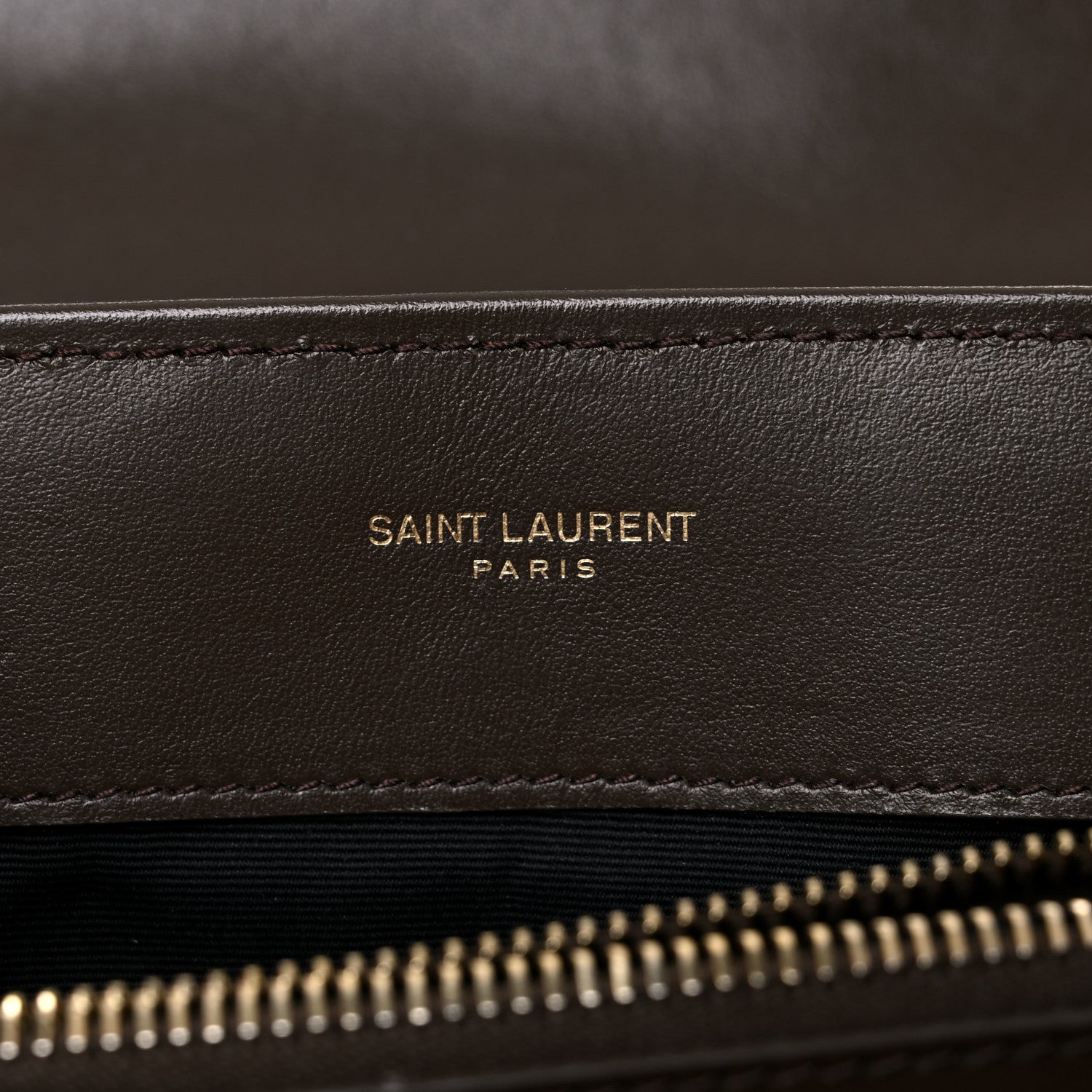 Saint Laurent Calfskin Y Quilted Monogram Medium Loulou Chain Satchel Soil Brown 6 of 15