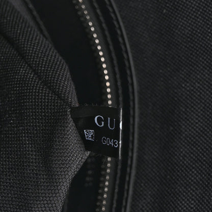 Gucci GG Supreme Monogram Web Small Flat Messenger Bag Black Grey 8 of 11