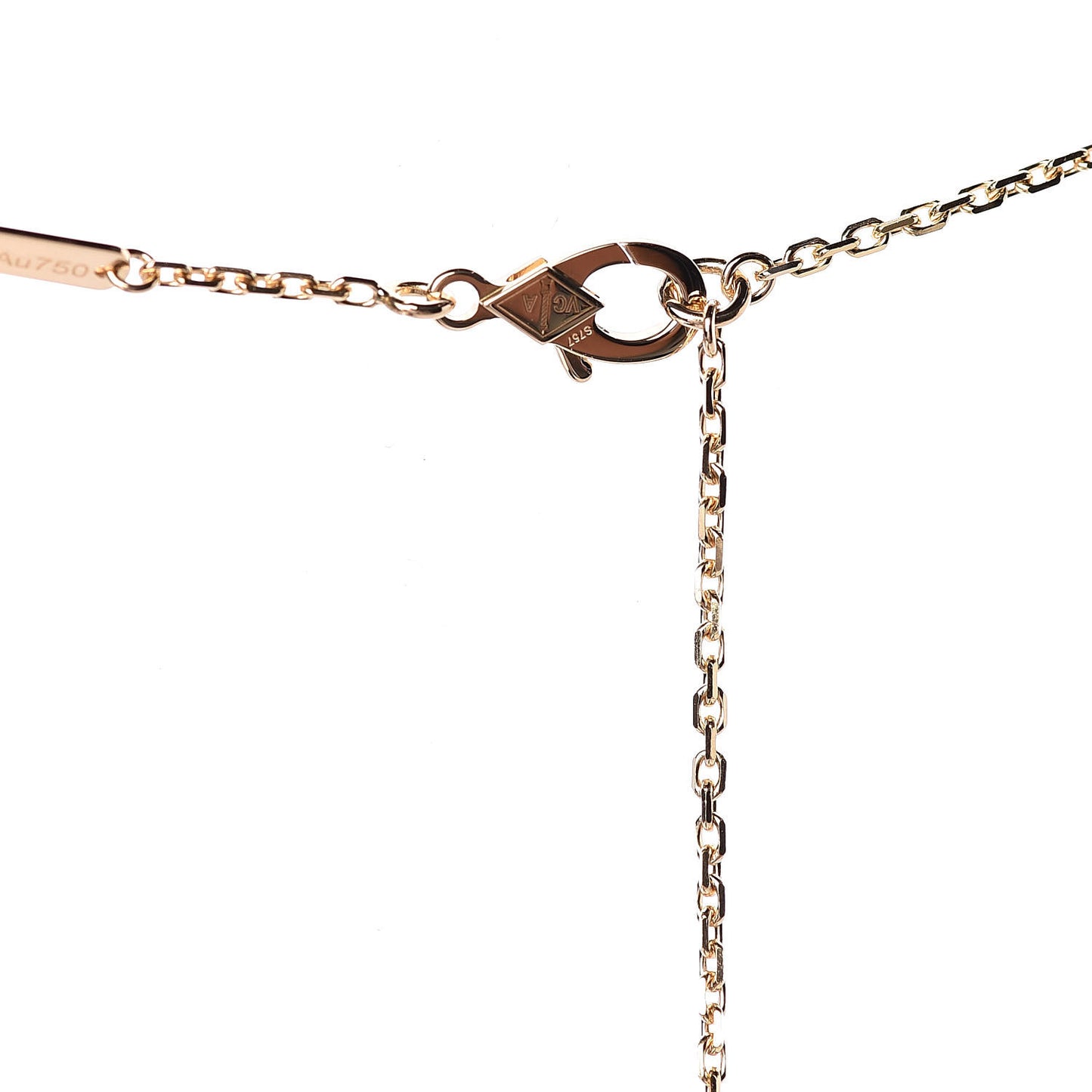 18K Yellow Gold Vintage Alhambra Pendant Necklace