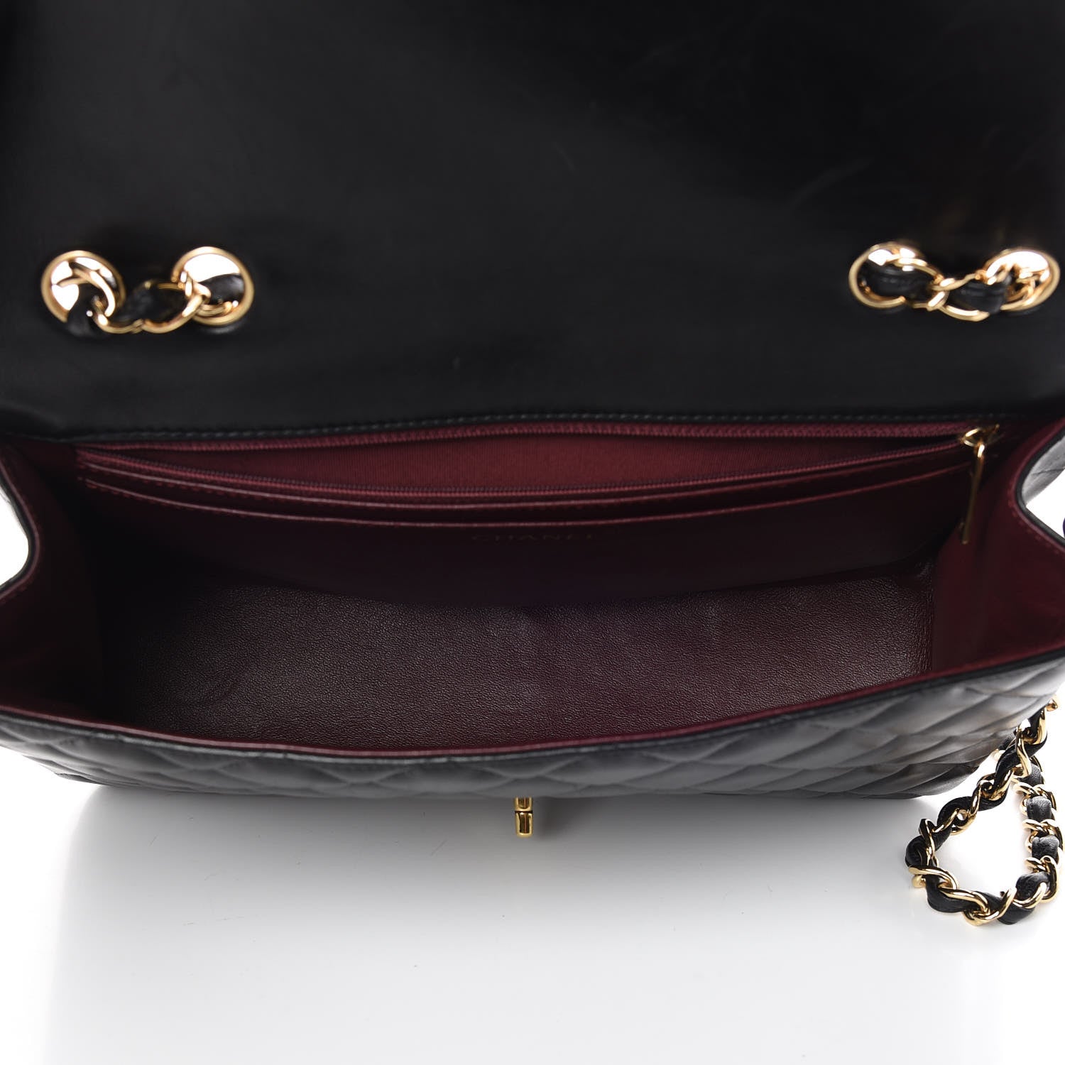 Chanel Lambskin Quilted Jumbo Single Flap Black 5 of 15