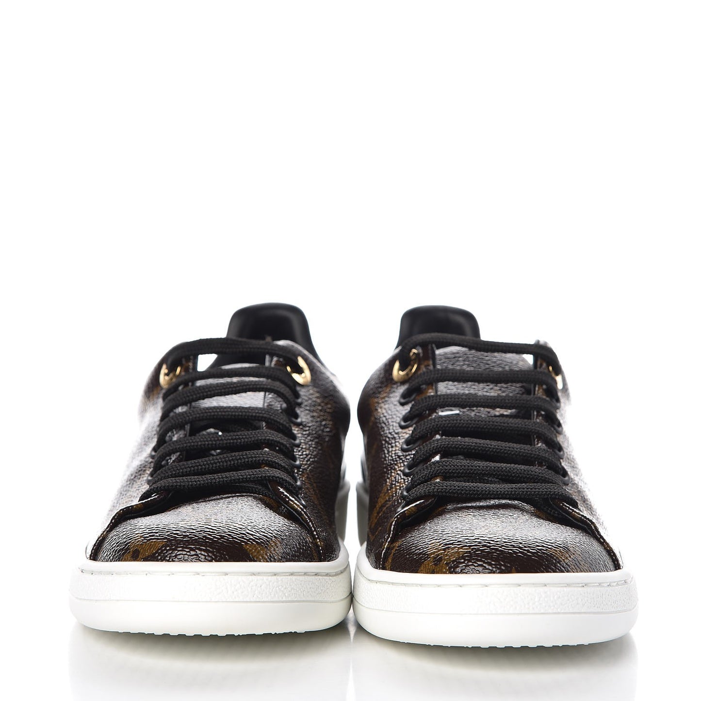 Patent Monogram Frontrow Sneakers 36
