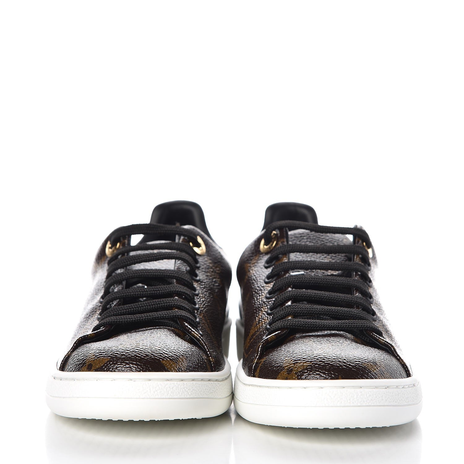 Louis Vuitton Patent Monogram Frontrow Sneakers 36 2 of 10