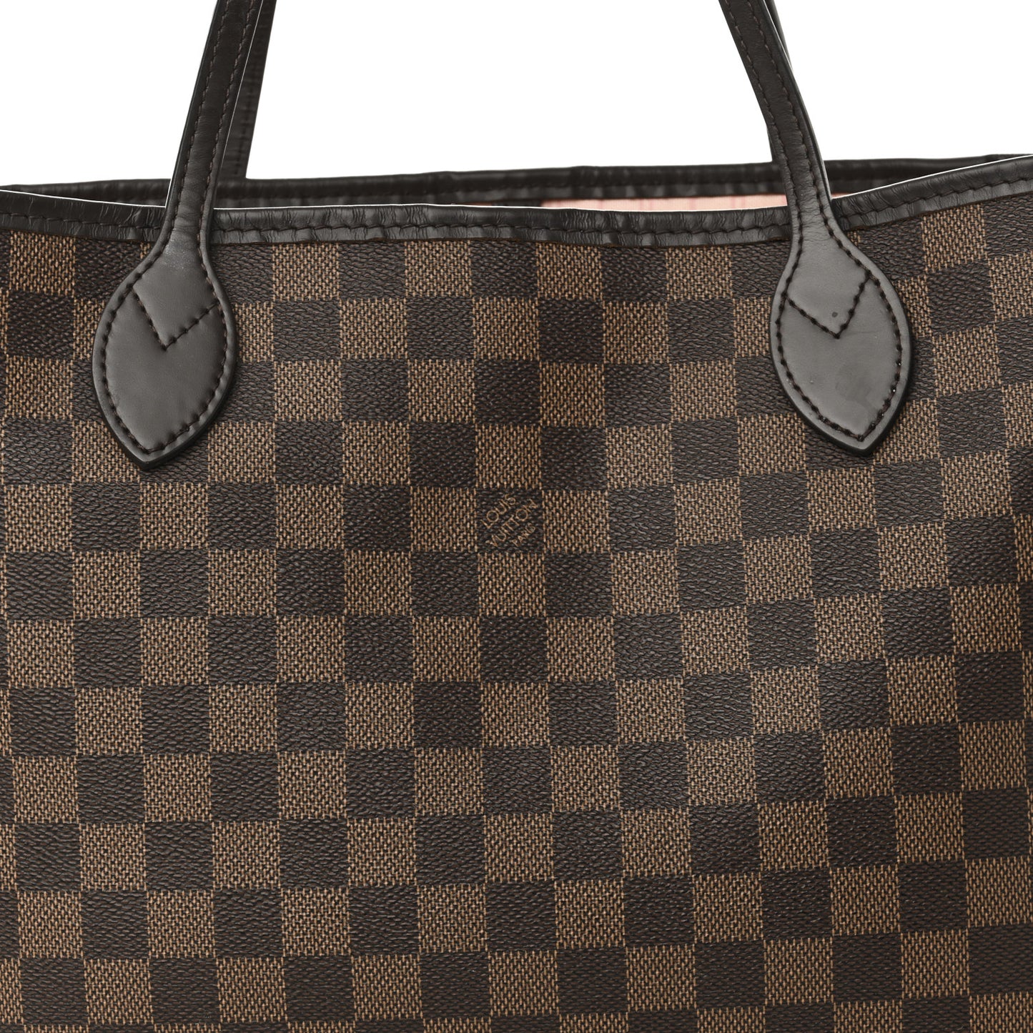 Damier Ebene Neo Neverfull MM Rose Ballerine