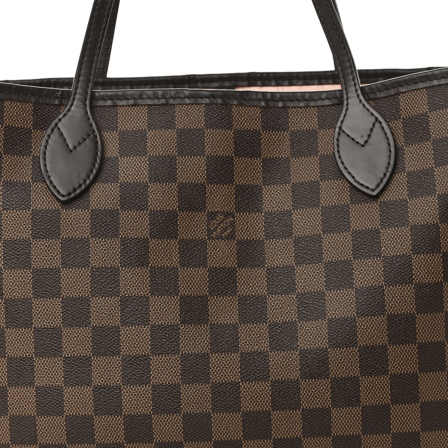 Louis Vuitton Damier Ebene Neo Neverfull MM Rose Ballerine 8 of 10