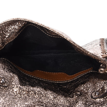 Stella McCartney Metallic Crackle Faux Leather Crossbody Bag Rose Gold 5 of 8