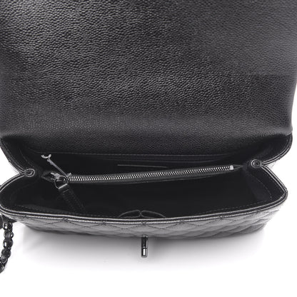 Chanel Caviar Quilted Small Coco Handle Flap So Black 4 of 10