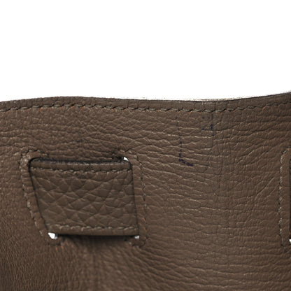 Hermes Taurillon Clemence Bicolor Jypsiere 34 Ardoise Gris Tourterelle 14 of 20