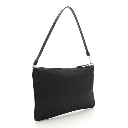 Prada Tessuto Nylon Pochette Bag Black 3 of 10