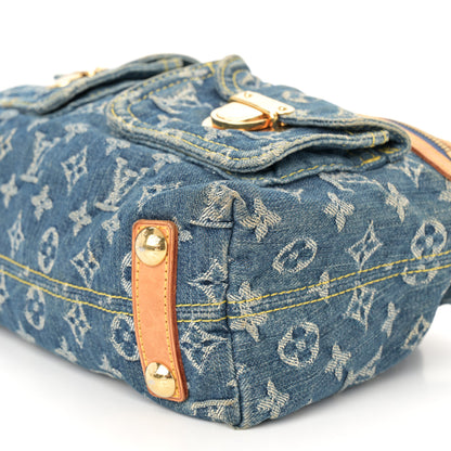 Louis Vuitton Monogram Denim Baggy PM Blue 9 of 10