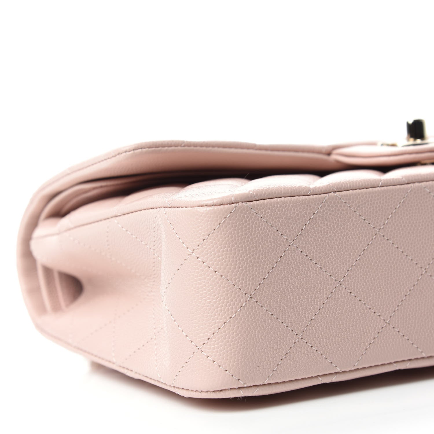 Chanel Caviar Quilted Medium Double Flap Light Pink 7 of 11