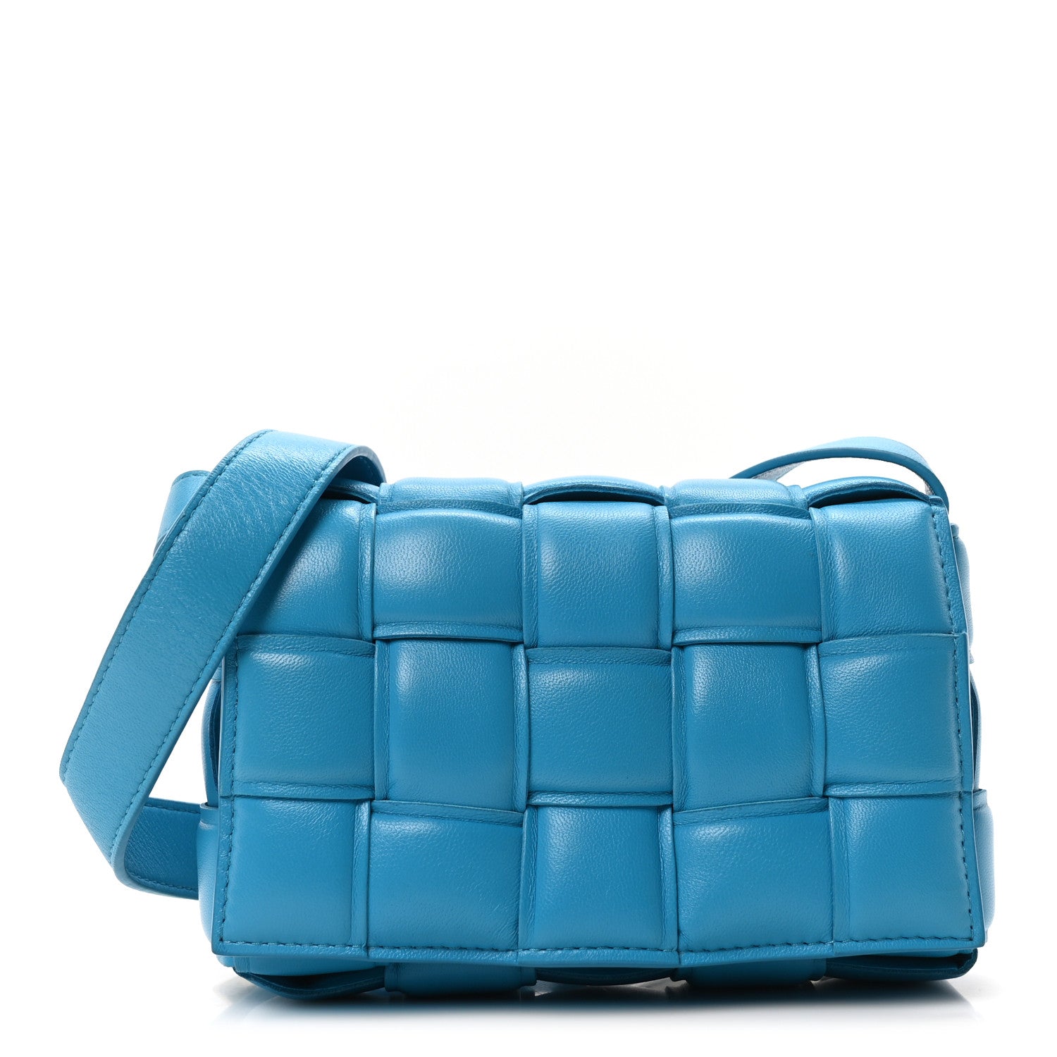 Bottega Veneta Nappa Maxi Intreccio Small Padded Cassette Crossbody Bag Pool 1 of 9