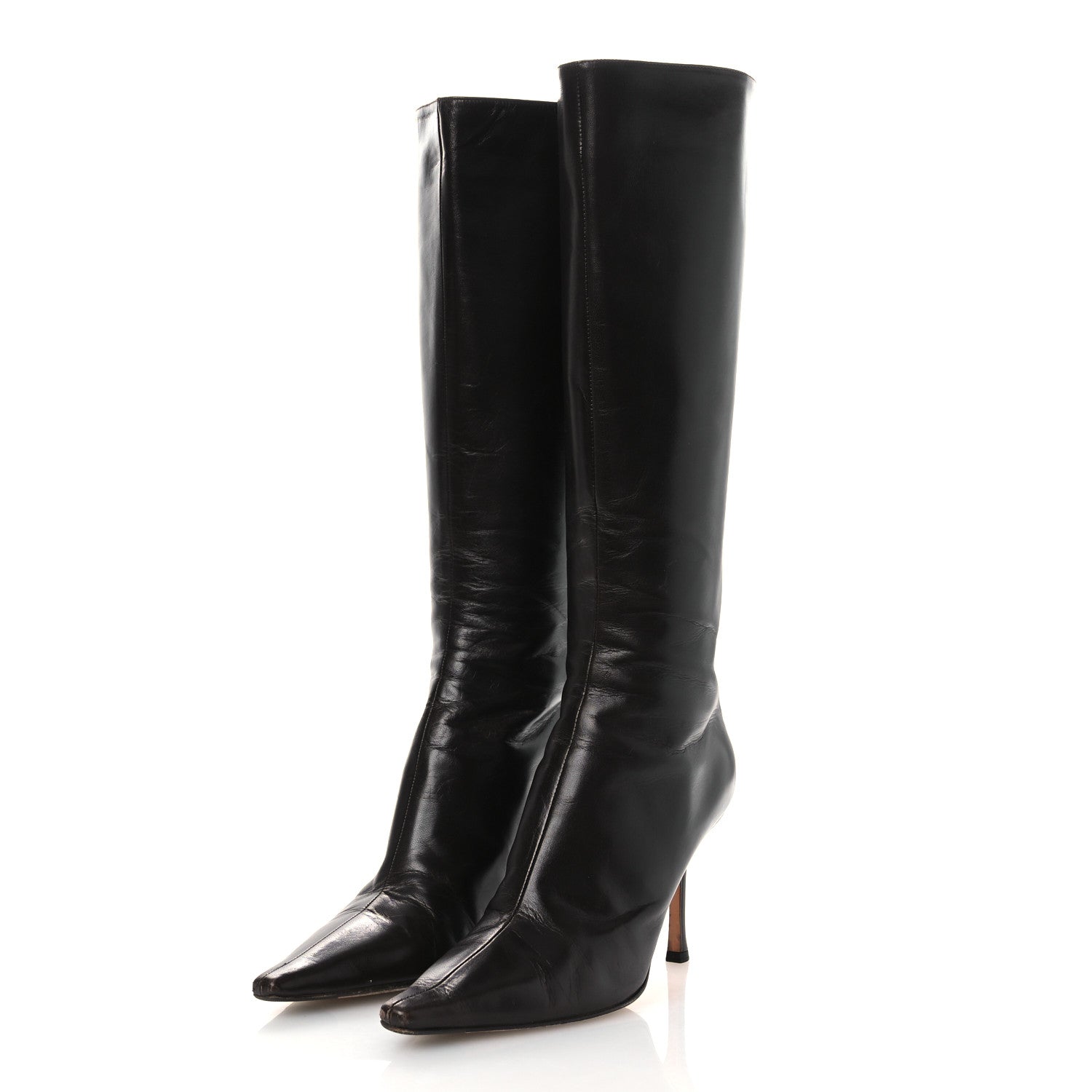 Jimmy Choo Kid Zip 85 Knee Boots 39 Coffee 4 of 15