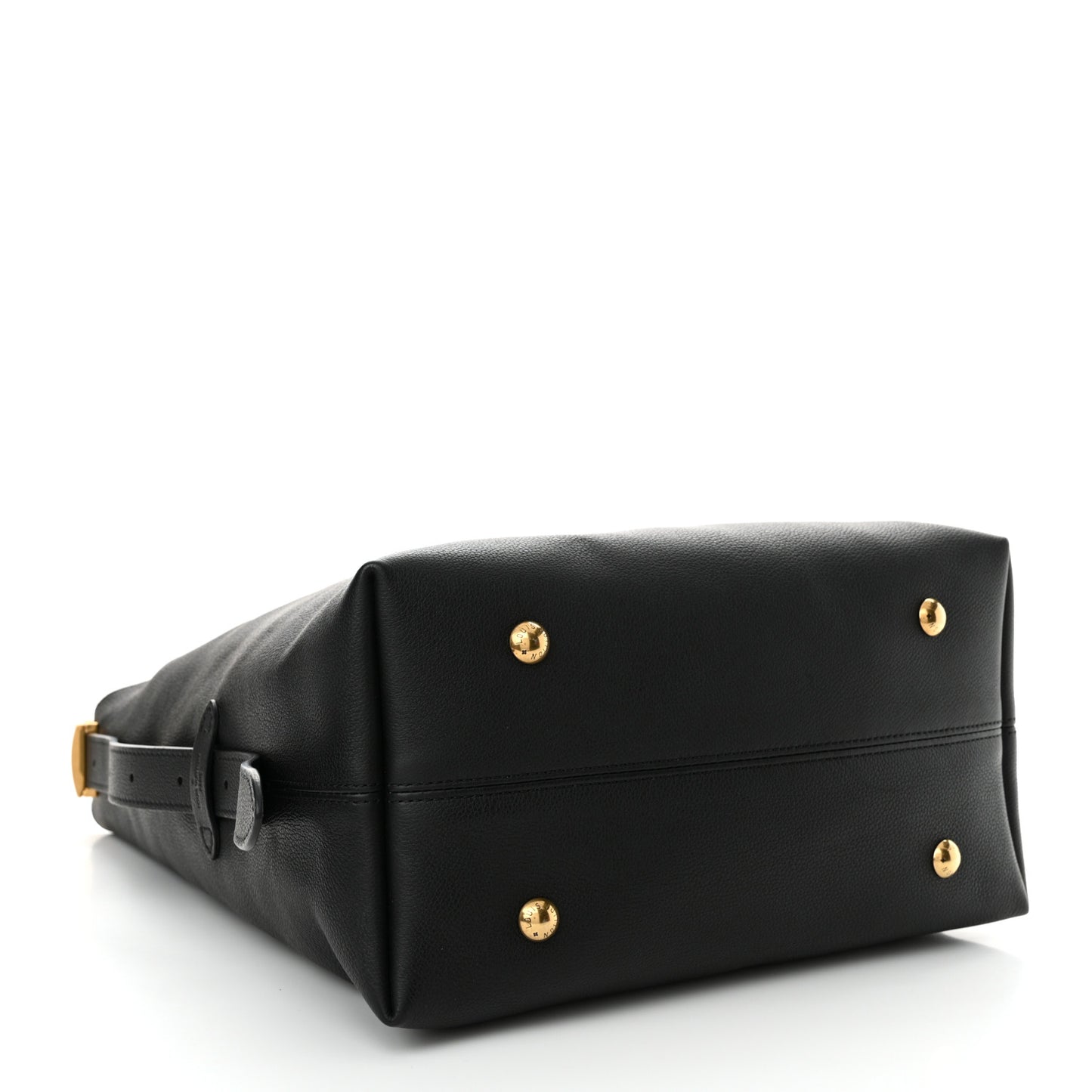 Grained Calfskin Low Key Hobo MM Black