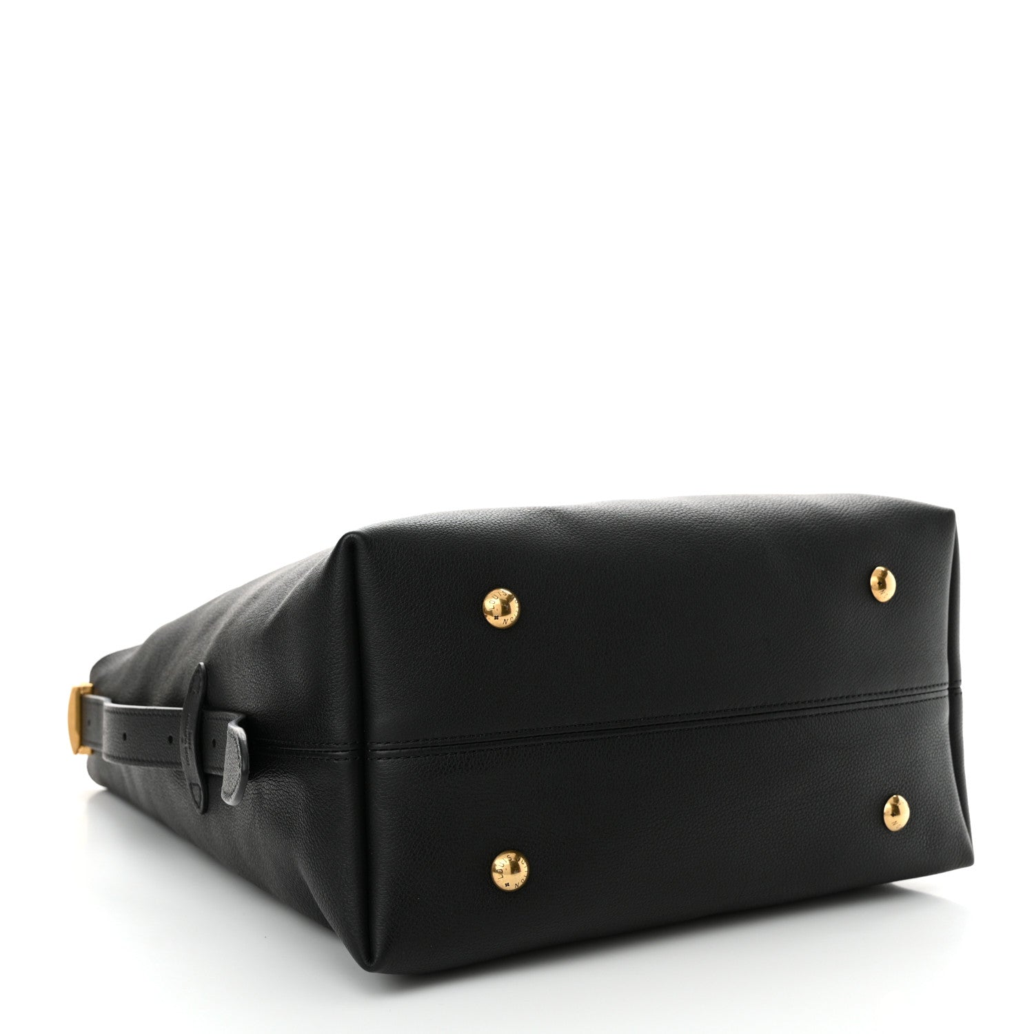 Louis Vuitton Grained Calfskin Low Key Hobo MM Black 5 of 11