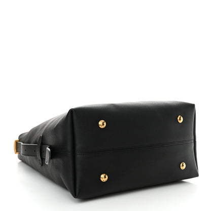 Louis Vuitton Grained Calfskin Low Key Hobo MM Black 5 of 11