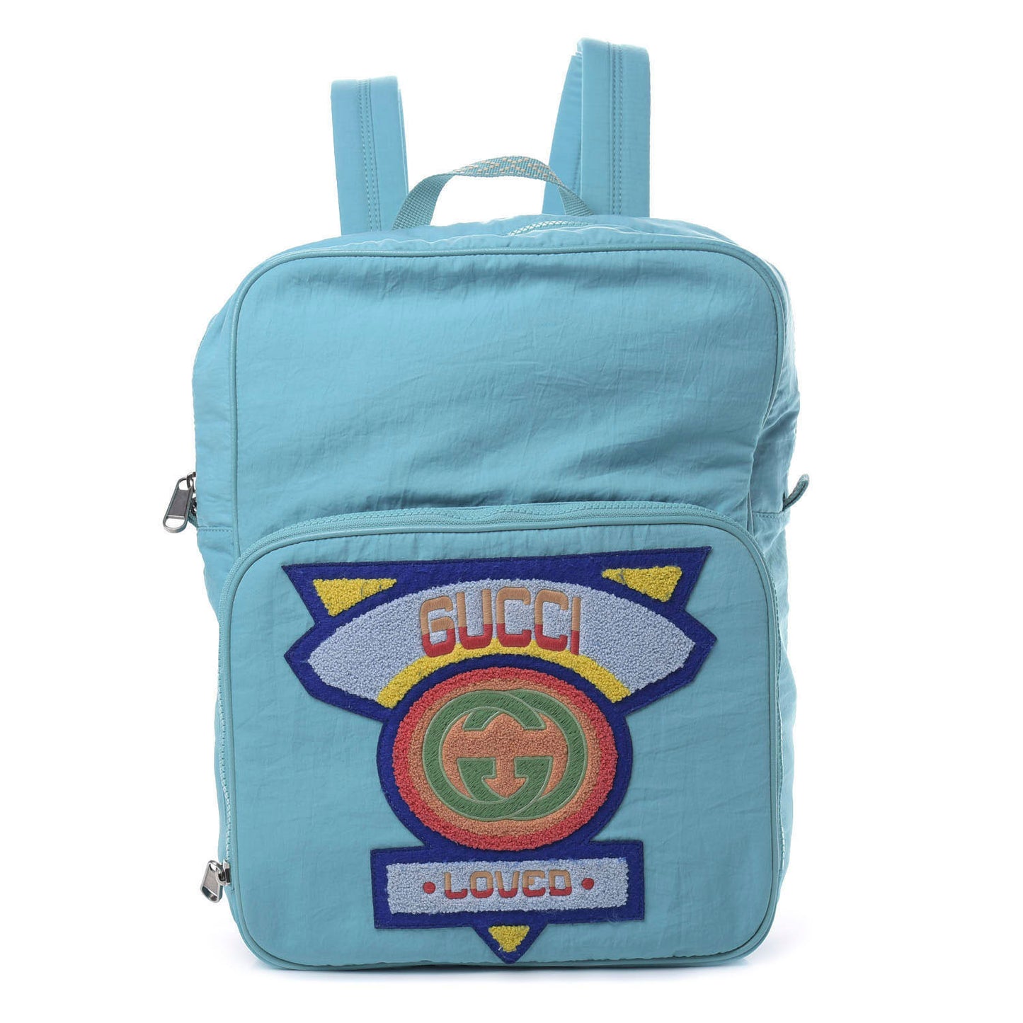 Nylon Twill 80s Logo Patch Backpack Lago