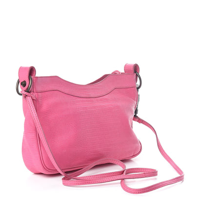 Balenciaga Agneau Lizard Embossed Hip Pink 3 of 8